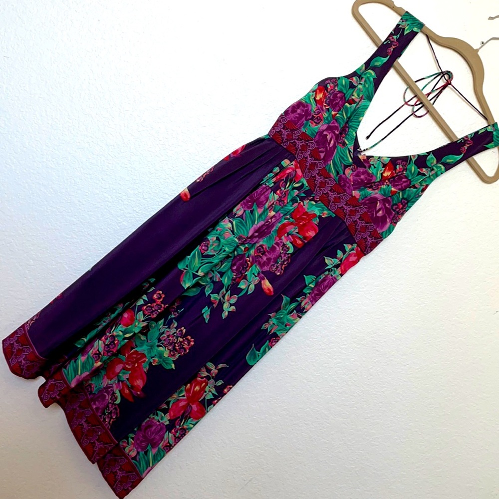 Floral Silk Dress